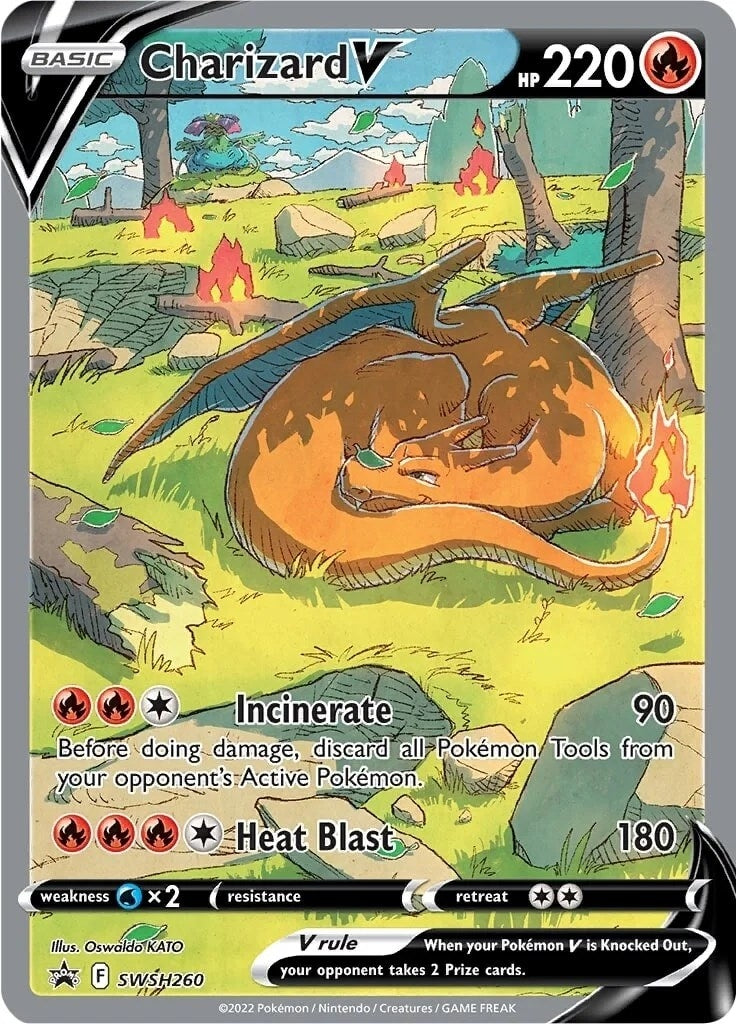 Charizard V - SWSH260 (SWSH260) (SWSH: Sword & Shield Promo Cards) - PokeBox USA