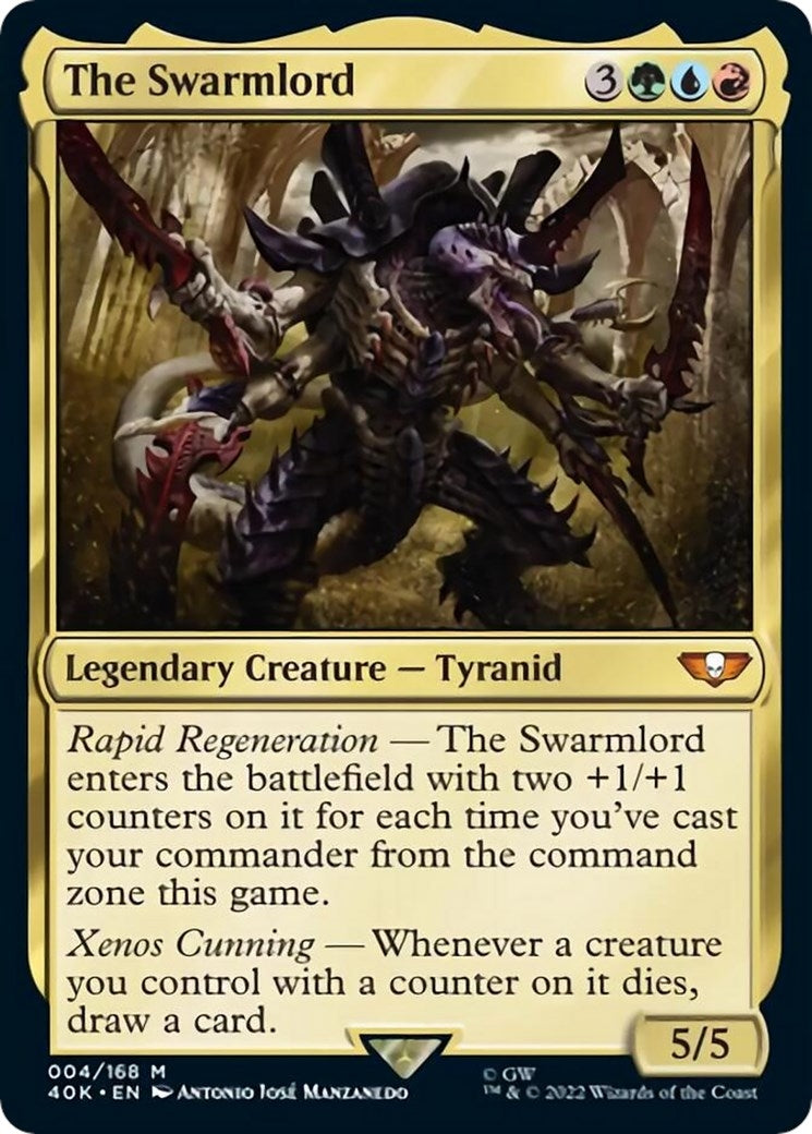 The Swarmlord (Surge Foil) (4) (Universes Beyond: Warhammer 40,000)