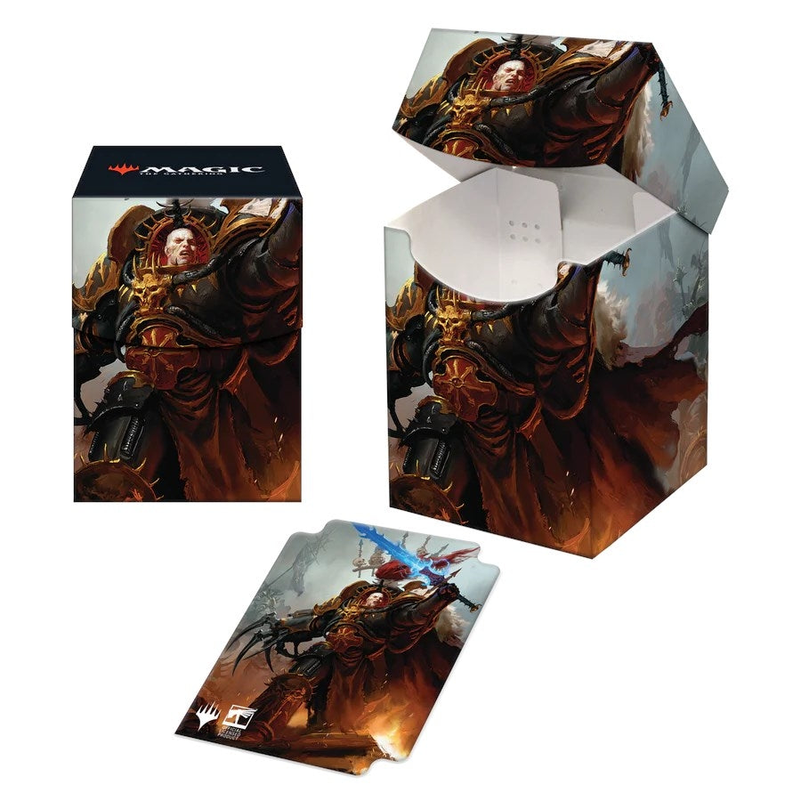 Image for Warhammer 40K Commander Abaddon the Despoiler 100+ Deck Box for Magic: The Gathering - Deck Boxes