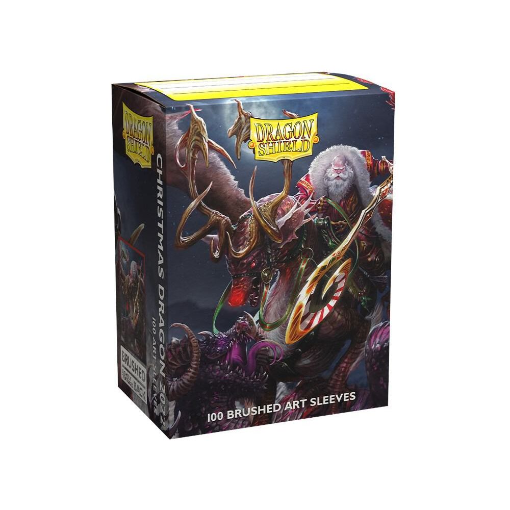Dragon Shield - Standard Brushed Art Christmas Dragon 2022 (BOX OF 100) - PokeBox USA