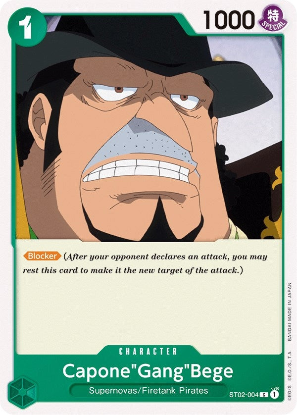 Image for Capone"Gang"Bege (ST02-004) (Starter Deck 2: Worst Generation) (ST-02) - One Piece Card Game