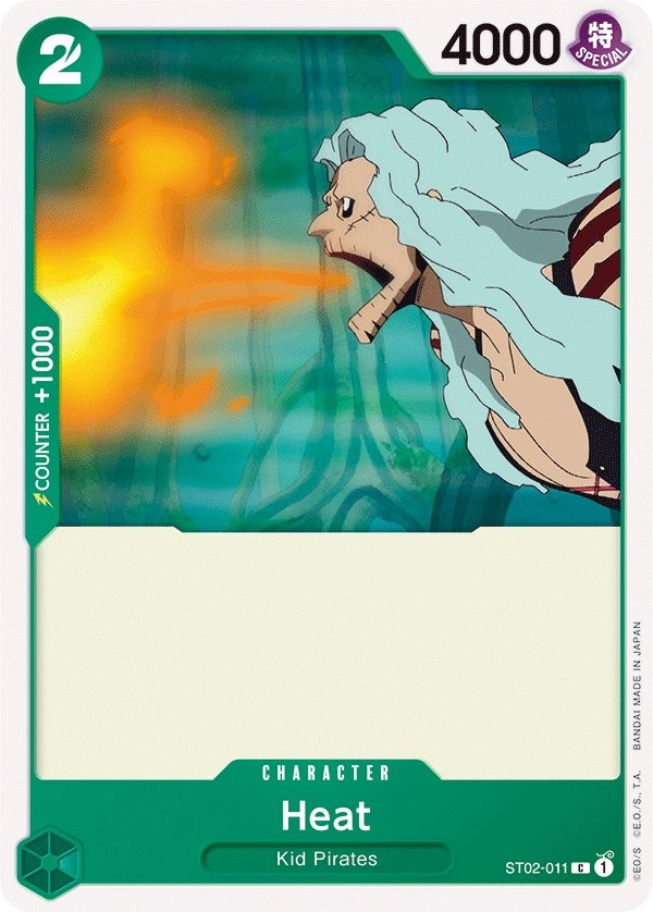 Image for Heat (ST02-011) (Starter Deck 2: Worst Generation) (ST-02) - One Piece Card Game