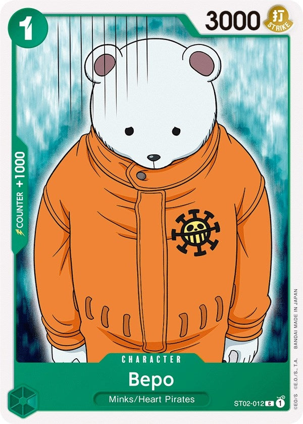 Image for Bepo (ST02-012) (Starter Deck 2: Worst Generation) (ST-02) - One Piece Card Game