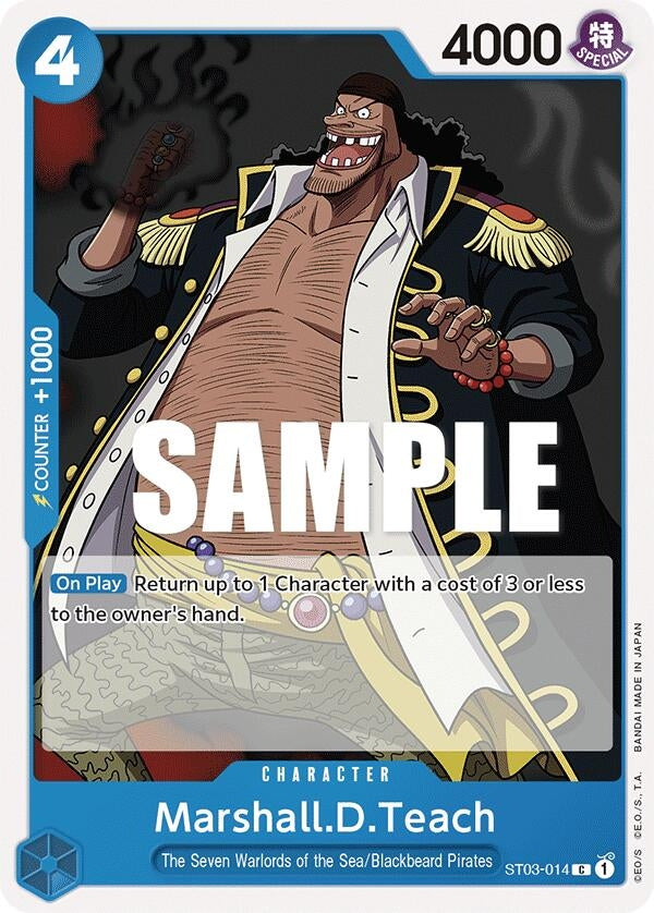 Image for Marshall.D.Teach (ST03-014) (Starter Deck 3: The Seven Warlords of The Sea) (ST-03) - One Piece Card Game