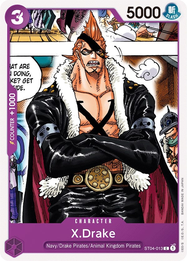 Image for X.Drake (ST04-013) (Starter Deck 4: Animal Kingdom Pirates) (ST-04) - One Piece Card Game