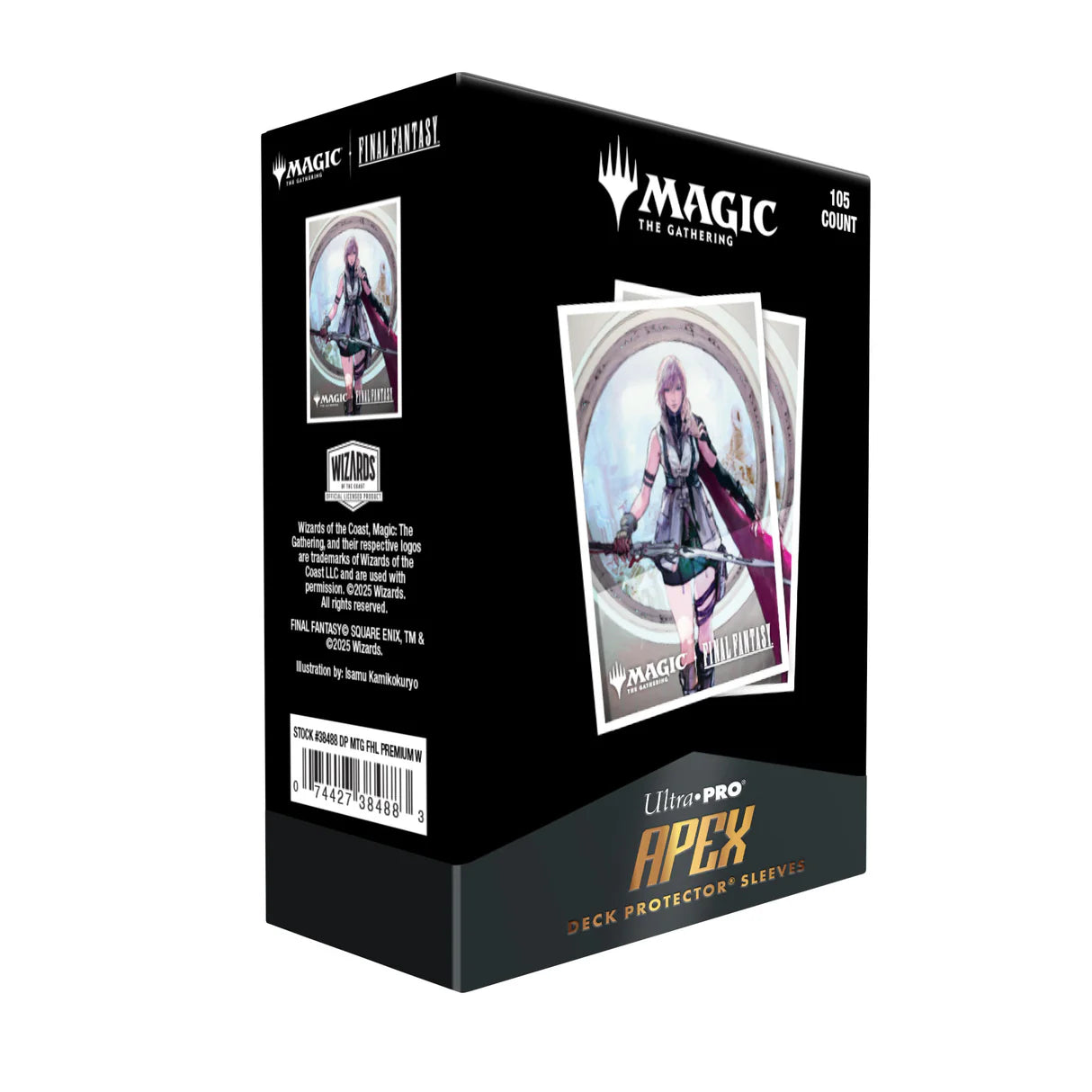 Ultra Pro- Magic: The Gathering®—FINAL FANTASY™ Lightning, Army of One 105ct APEX® DECK PROTECTOR® Sleeves for Magic: The Gathering