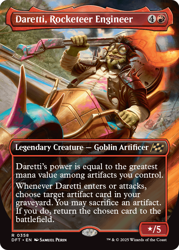 Daretti, Rocketeer Engineer (Borderless) (DFT-358) [Aetherdrift]