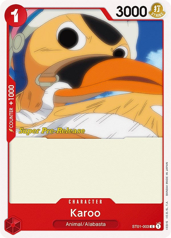 Image for Karoo (ST01-003) (Super Pre-Release Starter Deck 1: Straw Hat Crew) (ST-01 PRE) - One Piece Card Game