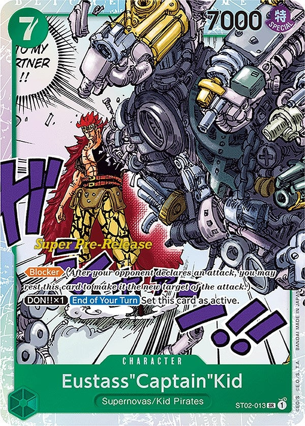Image for Eustass"Captain"Kid (013) (ST02-013) (Super Pre-Release Starter Deck 2: Worst Generation) (ST-02 PRE) - One Piece Card Game