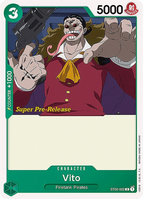 Image for Vito (ST02-002) (Super Pre-Release Starter Deck 2: Worst Generation) (ST-02 PRE) - One Piece Card Game