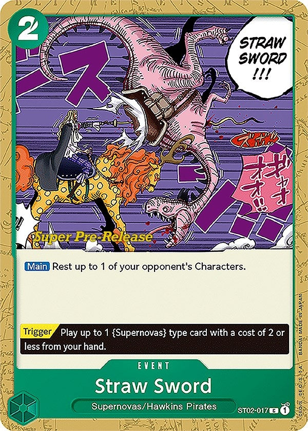 Image for Straw Sword (ST02-017) (Super Pre-Release Starter Deck 2: Worst Generation) (ST-02 PRE) - One Piece Card Game