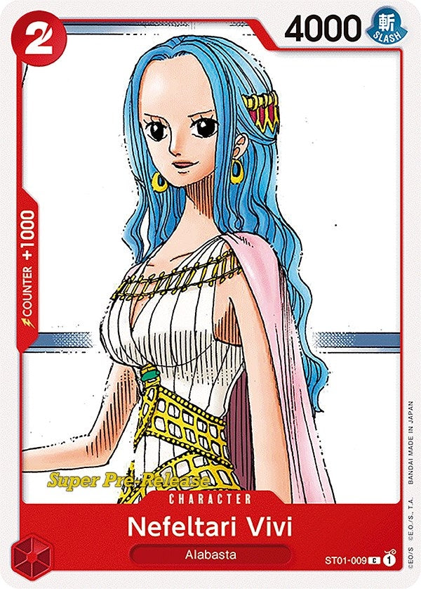 Image for Nefeltari Vivi (ST01-009) (Super Pre-Release Starter Deck 1: Straw Hat Crew) (ST-01 PRE) - One Piece Card Game