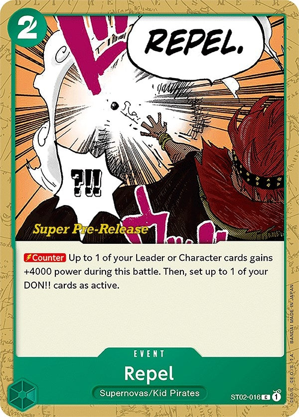 Image for Repel (ST02-016) (Super Pre-Release Starter Deck 2: Worst Generation) (ST-02 PRE) - One Piece Card Game