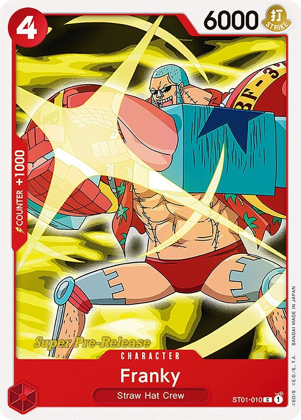 Image for Franky (ST01-010) (Super Pre-Release Starter Deck 1: Straw Hat Crew) (ST-01 PRE) - One Piece Card Game