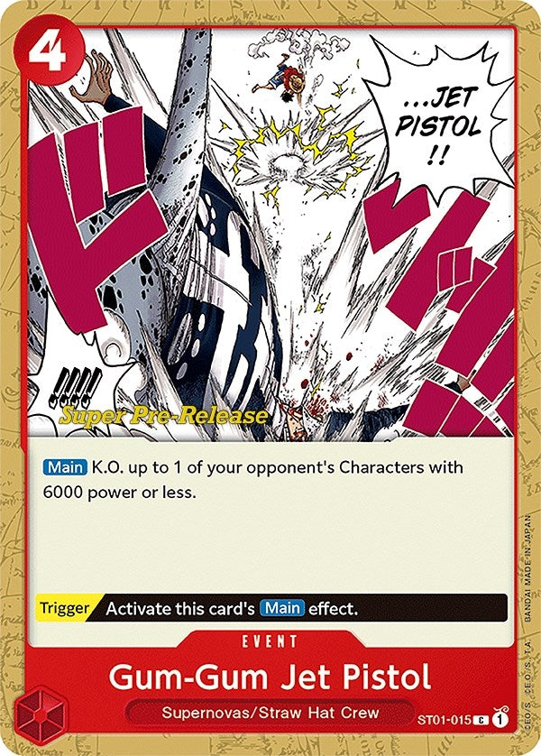 Image for Gum-Gum Jet Pistol (ST01-015) (Super Pre-Release Starter Deck 1: Straw Hat Crew) (ST-01 PRE) - One Piece Card Game