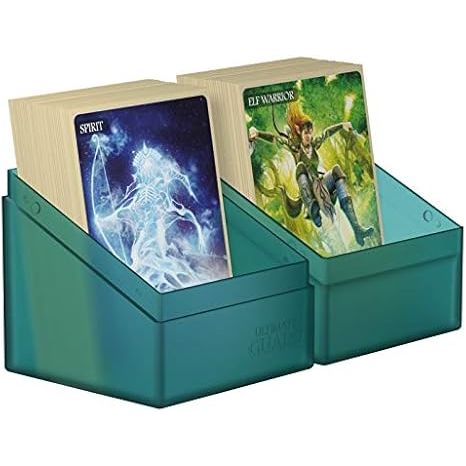 Ultimate Guard Boulder Deck Case 100+ Standard Size Malachite Deck Box - PokeBox USA