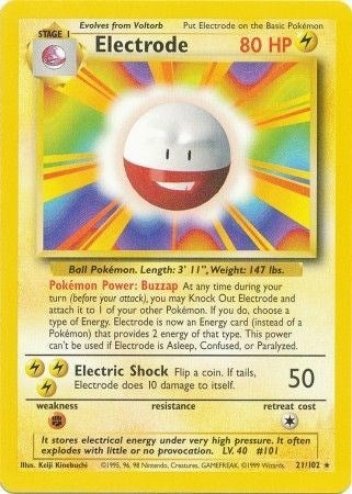 Image for Electrode (021/102) (Base Set) - Pokemon