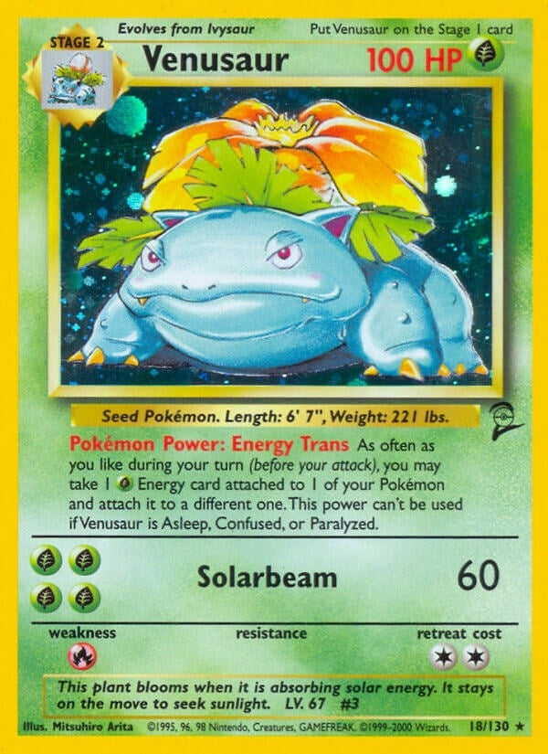 Image for Venusaur (018/130) (Base Set 2) - Pokemon