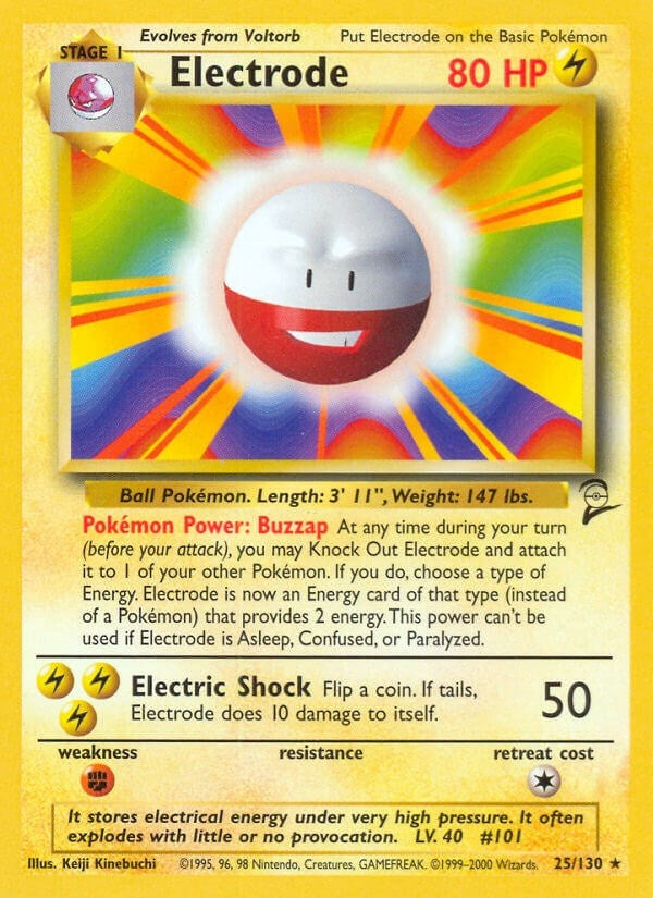 Image for Electrode (025/130) (Base Set 2) - Pokemon