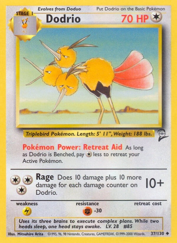 Image for Dodrio (037/130) (Base Set 2) - Pokemon