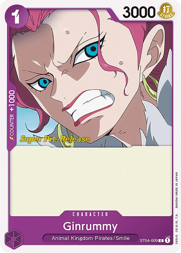 Image for Ginrummy (ST04-009) (Super Pre-Release Starter Deck 4: Animal Kingdom Pirates) (ST-04 PRE) - One Piece Card Game