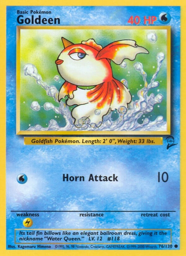 Image for Goldeen (076/130) (Base Set 2) - Pokemon