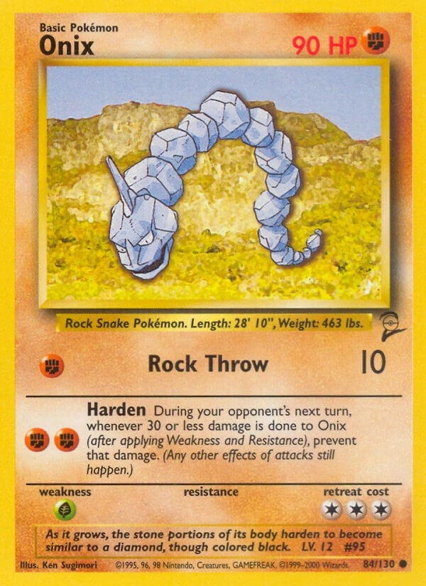 Image for Onix (084/130) (Base Set 2) - Pokemon