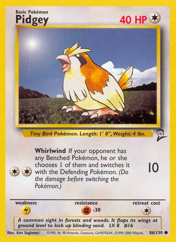 Image for Pidgey (086/130) (Base Set 2) - Pokemon