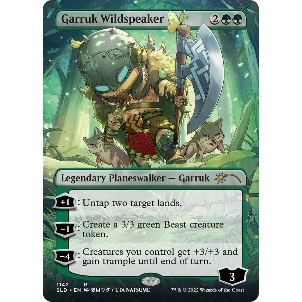 Garruk Wildspeaker (Borderless) (1142) (Secret Lair Drop Series) - PokeBox USA