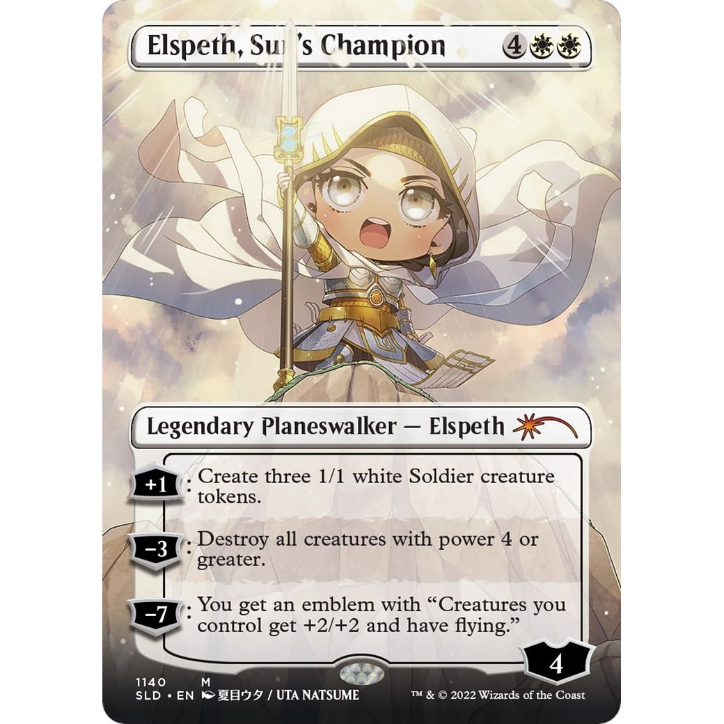 Elspeth, Sun's Champion (Borderless) (1140) (Secret Lair Drop Series) - PokeBox USA