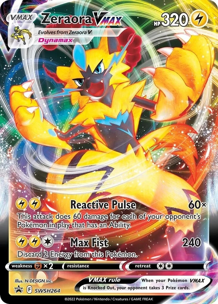 Zeraora VMAX - SWSH264 (SWSH264) (SWSH: Sword & Shield Promo Cards)
