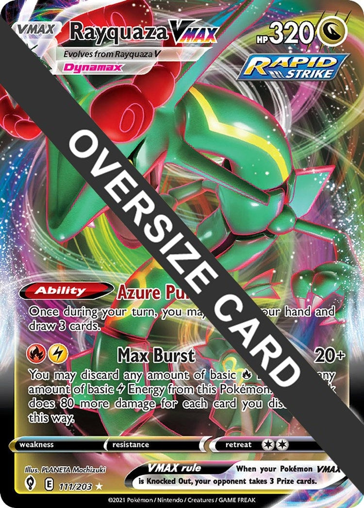 Image for Rayquaza VMAX (111/203) (Jumbo Cards) (PR) - Pokemon