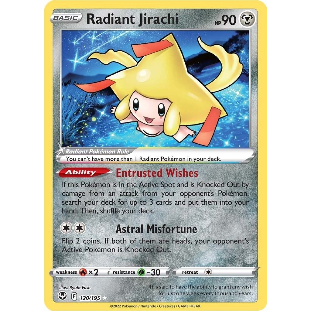 Radiant Jirachi (120/195) (SWSH12: Silver Tempest) - PokeBox USA