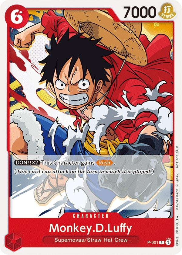 Image for Monkey.D.Luffy (Super Pre-Release) [Participant] (P-001) (One Piece Promotion Cards) (OP-PR) - One Piece Card Game