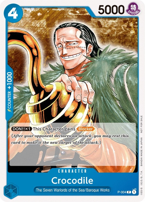 Image for Crocodile (Promotion Pack 2022) (P-004) (One Piece Promotion Cards) (OP-PR) - One Piece Card Game