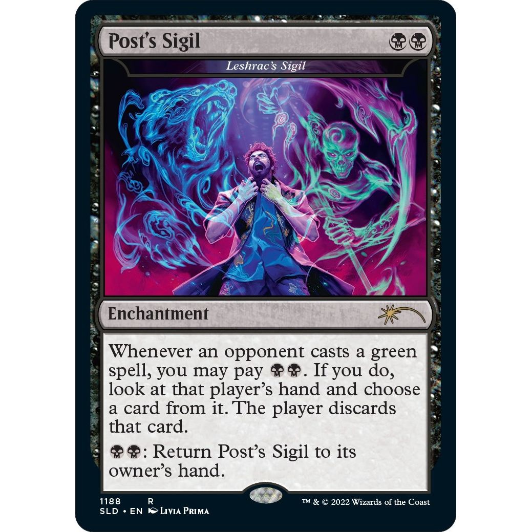 Post's Sigil - Leshrac's Sigil (Post Malone) (1188) (Secret Lair Drop Series) - PokeBox USA