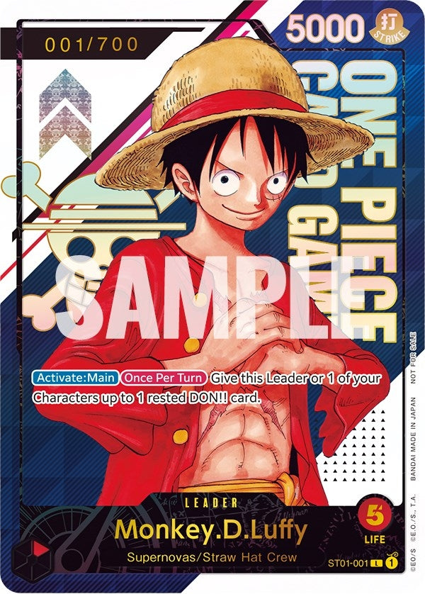 Image for Monkey.D.Luffy - ST01-001 [Serial Number] (ST01-001) (One Piece Promotion Cards) (OP-PR) - One Piece Card Game