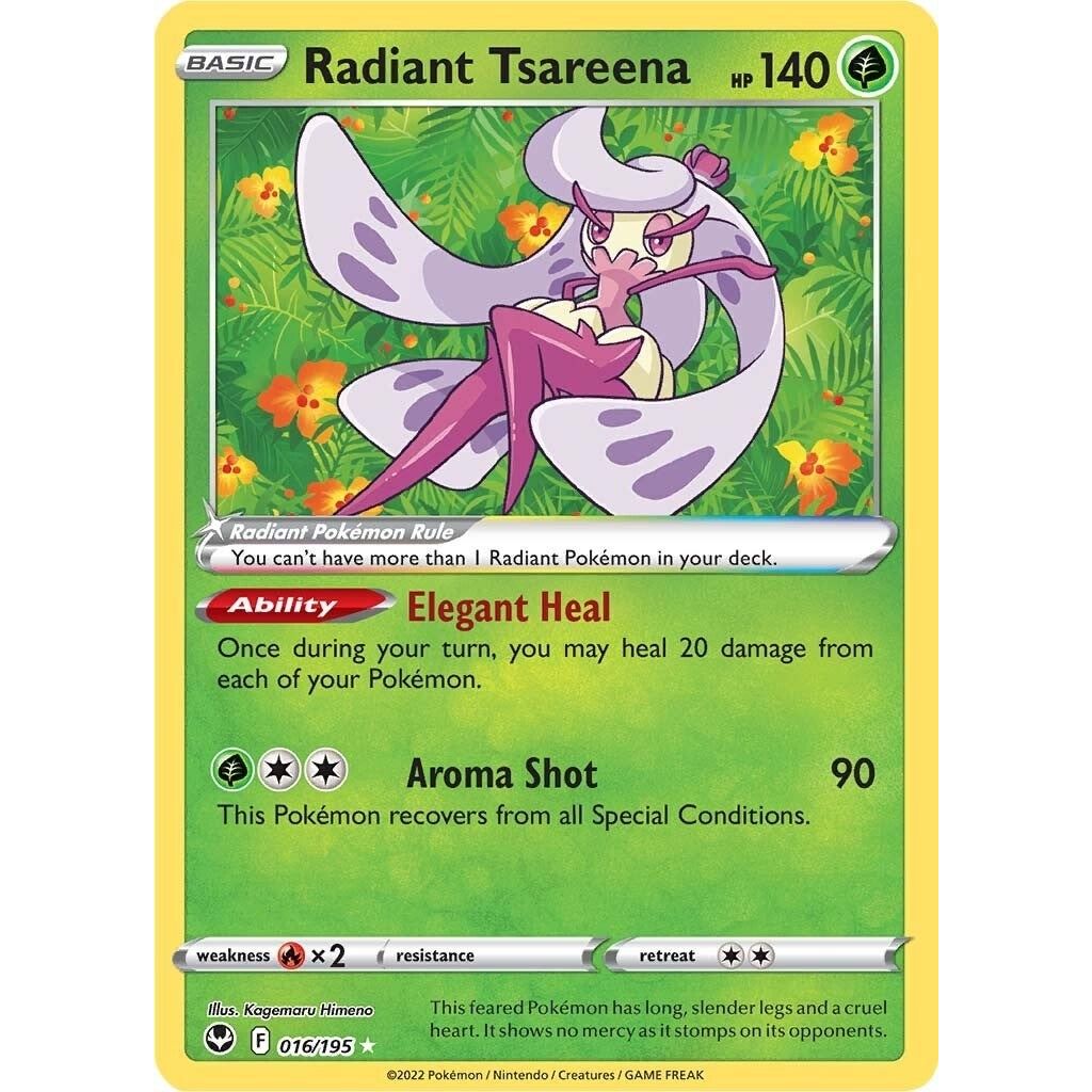 Radiant Tsareena (016/195) (SWSH12: Silver Tempest) - PokeBox USA