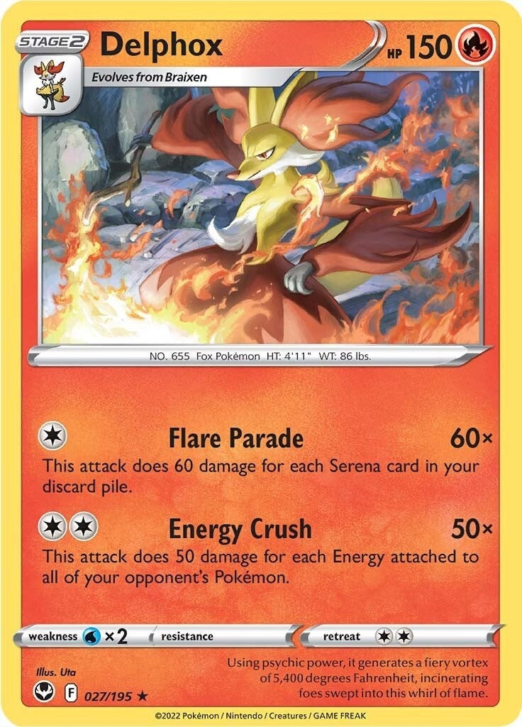 Image for Delphox (027/195) (SWSH12: Silver Tempest) (SWSH12) - Pokemon