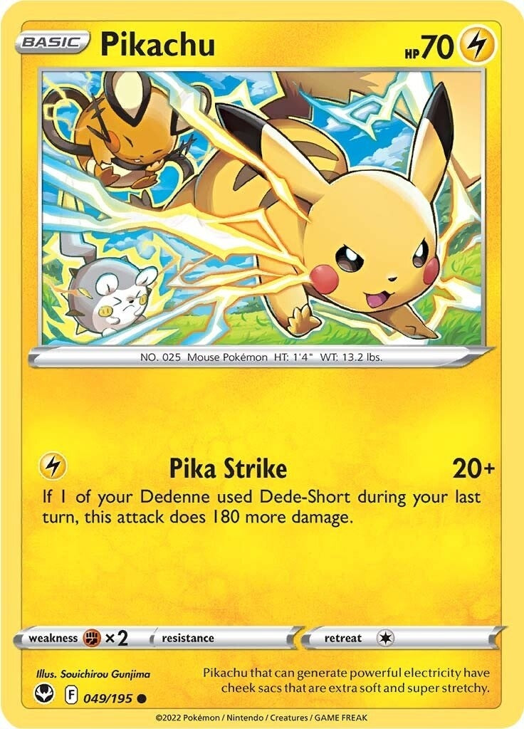 Image for Pikachu (049/195) (SWSH12: Silver Tempest) (SWSH12) - Pokemon