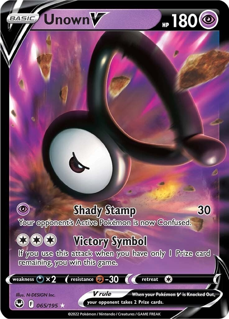 Image for Unown V (065/195) (SWSH12: Silver Tempest) (SWSH12) - Pokemon