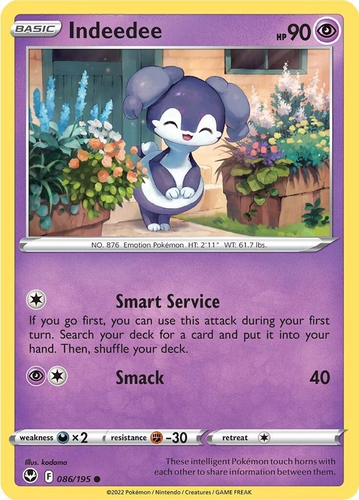 Image for Indeedee (086/195) (SWSH12: Silver Tempest) (SWSH12) - Pokemon