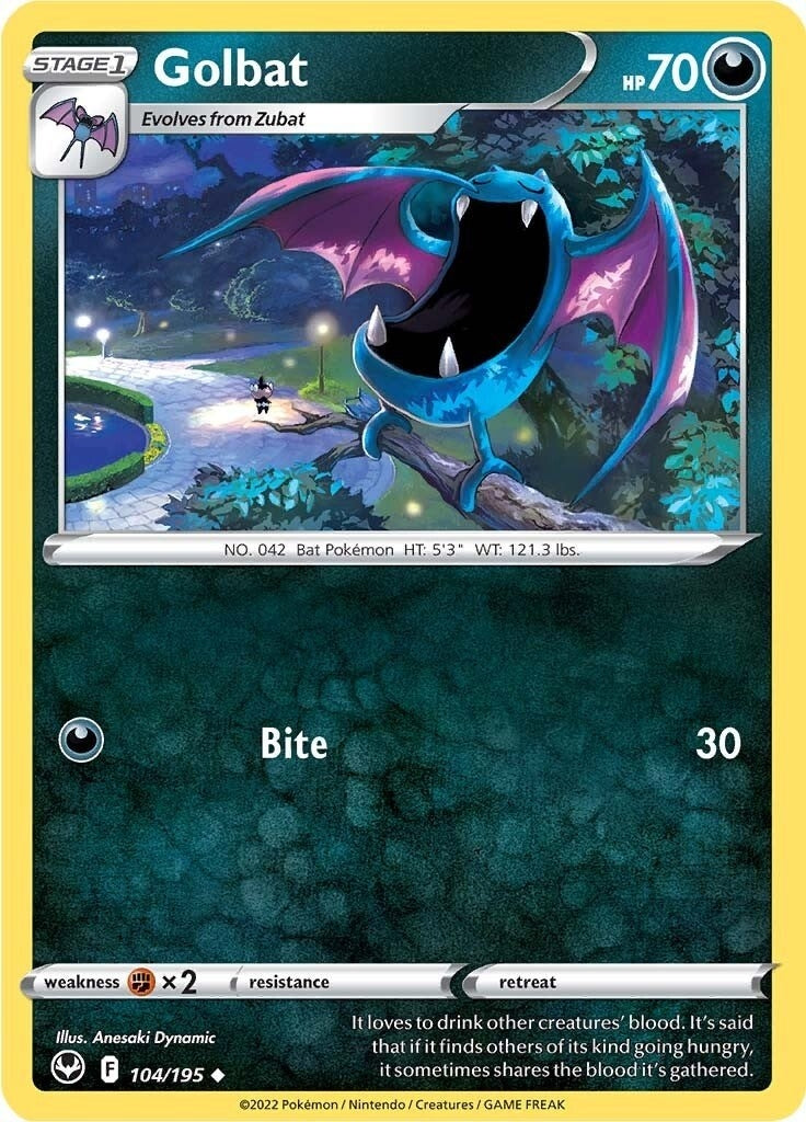 Image for Golbat (104/195) (SWSH12: Silver Tempest) (SWSH12) - Pokemon