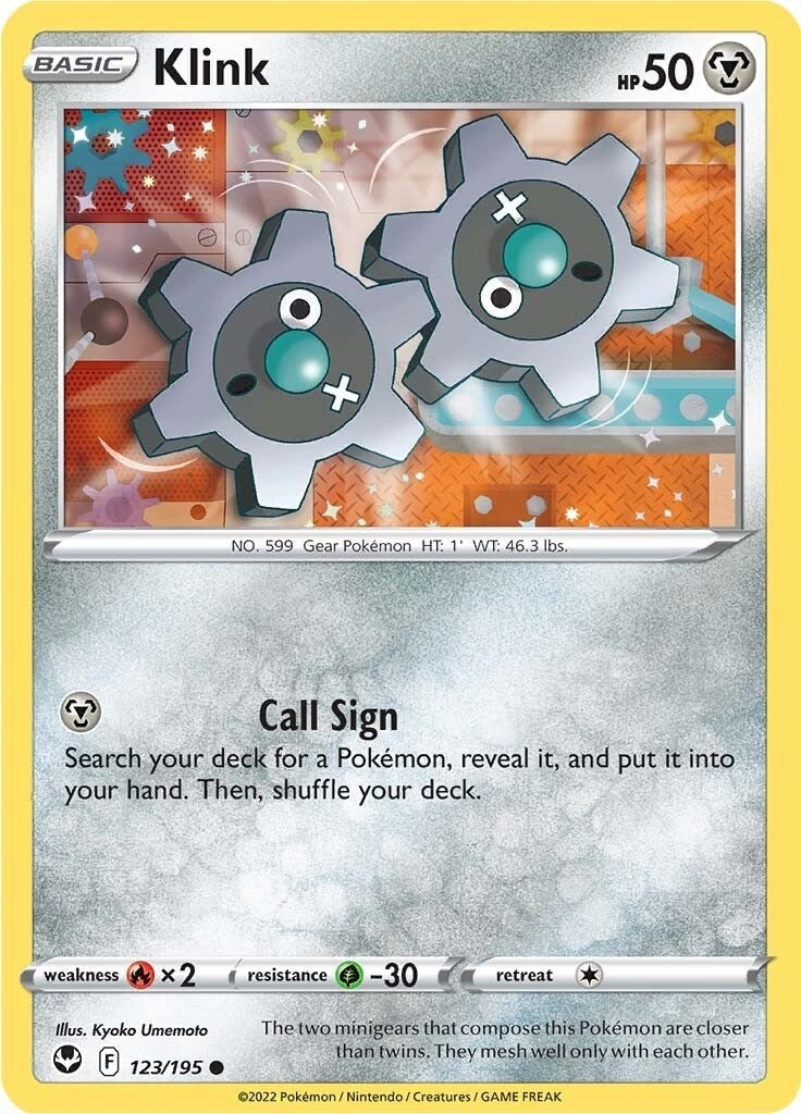 Image for Klink (123/195) (SWSH12: Silver Tempest) (SWSH12) - Pokemon