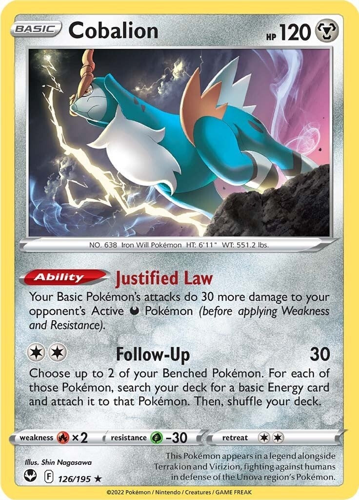 Image for Cobalion (126/195) (SWSH12: Silver Tempest) (SWSH12) - Pokemon
