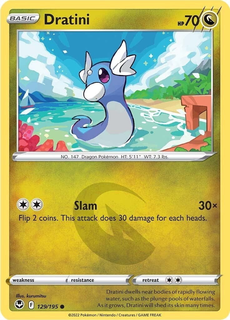 Image for Dratini (129/195) (SWSH12: Silver Tempest) (SWSH12) - Pokemon