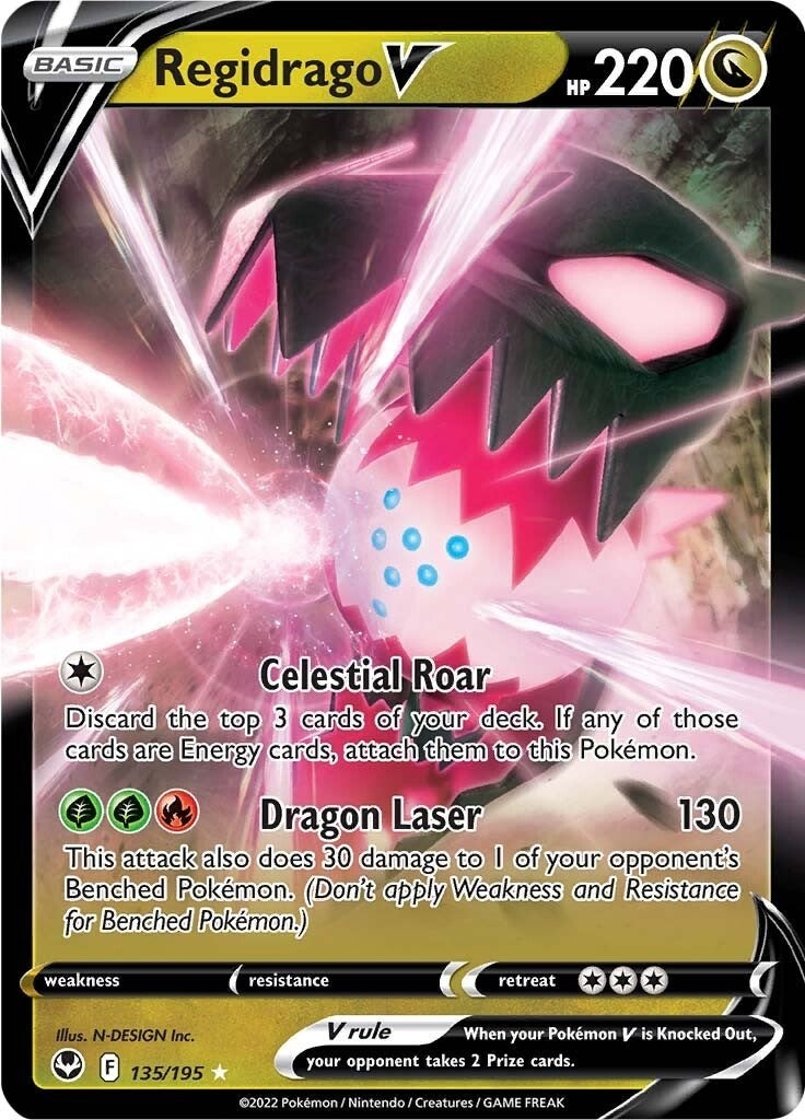 Image for Regidrago V (135/195) (SWSH12: Silver Tempest) (SWSH12) - Pokemon
