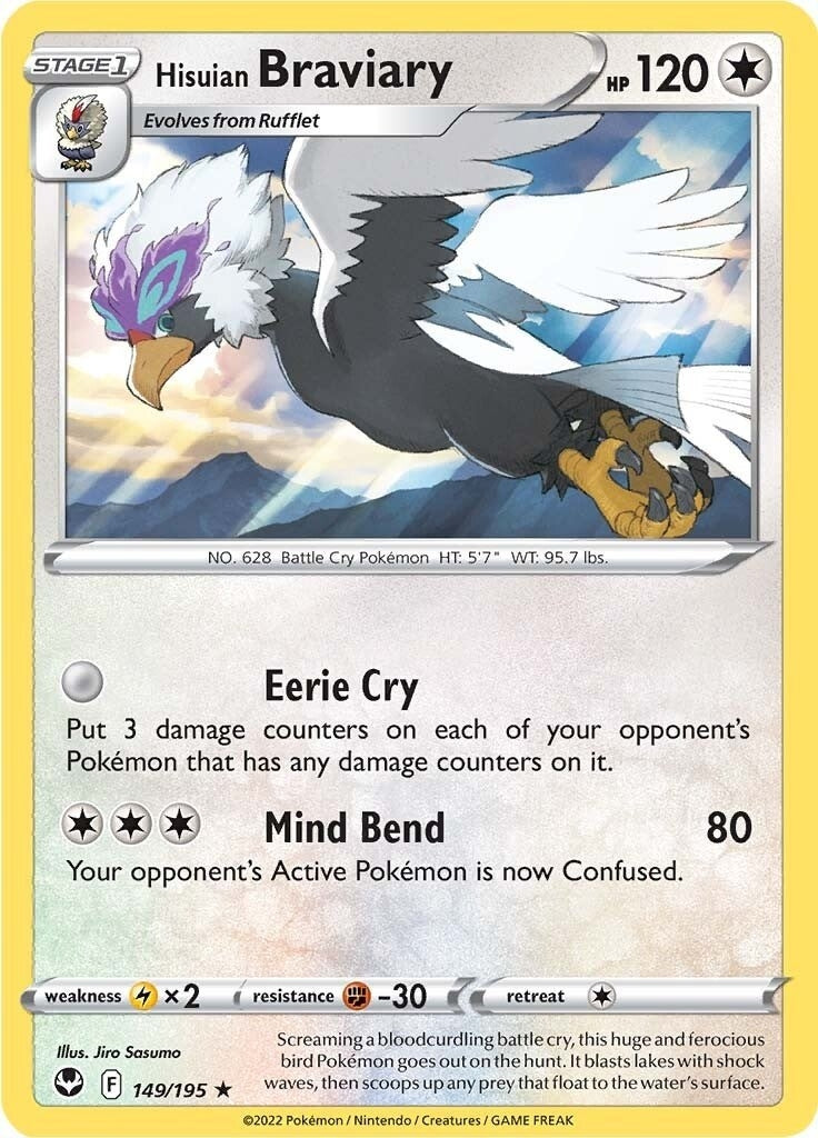 Image for Hisuian Braviary (149/195) (SWSH12: Silver Tempest) (SWSH12) - Pokemon