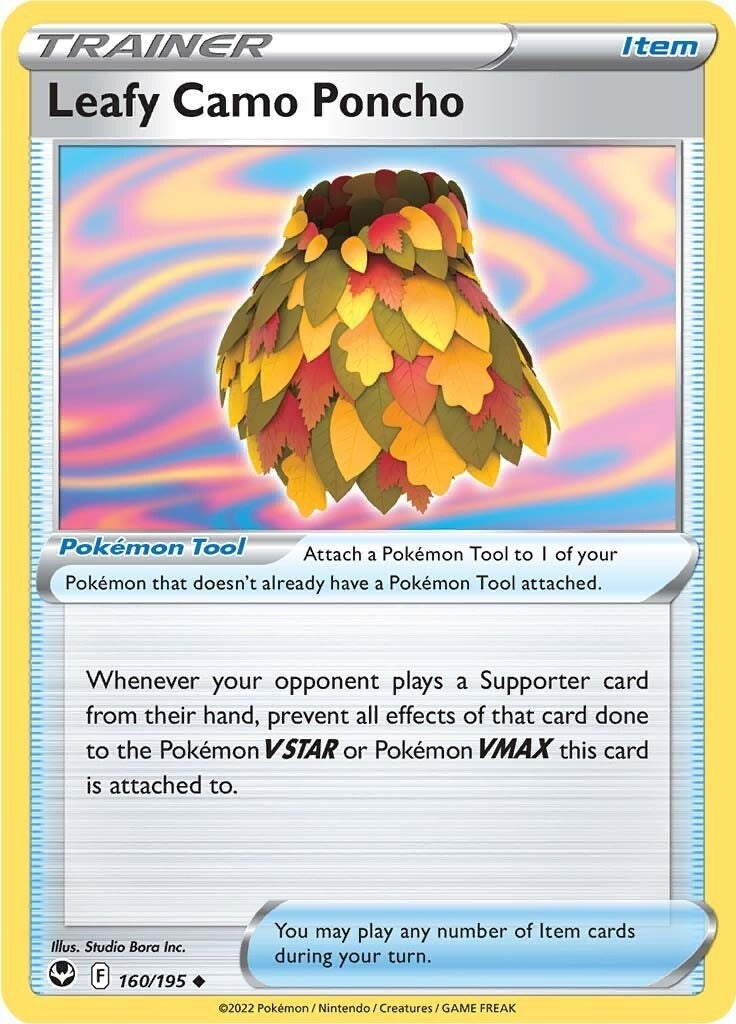 Image for Leafy Camo Poncho (160/195) (SWSH12: Silver Tempest) (SWSH12) - Pokemon
