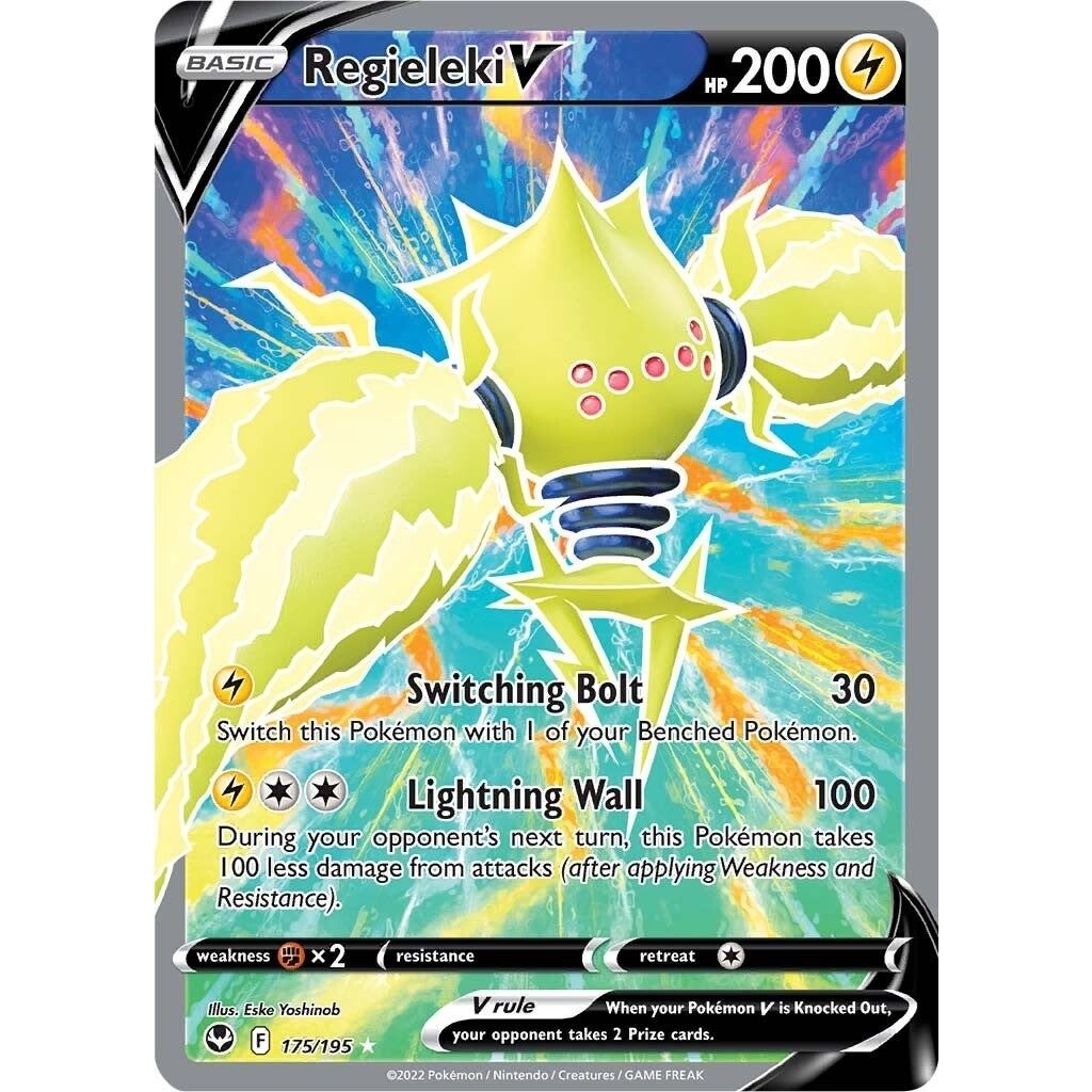 Regieleki V (Full Art) (175/195) (SWSH12: Silver Tempest) - PokeBox USA